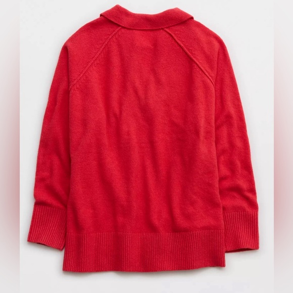 AERIE unREAL Oversized Polo Sweater - Picture 6 of 6